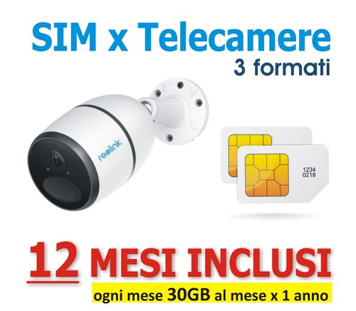 Sim dati per telecamera - per,