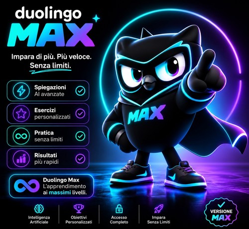 Duolingo max premium mesi - max, 12